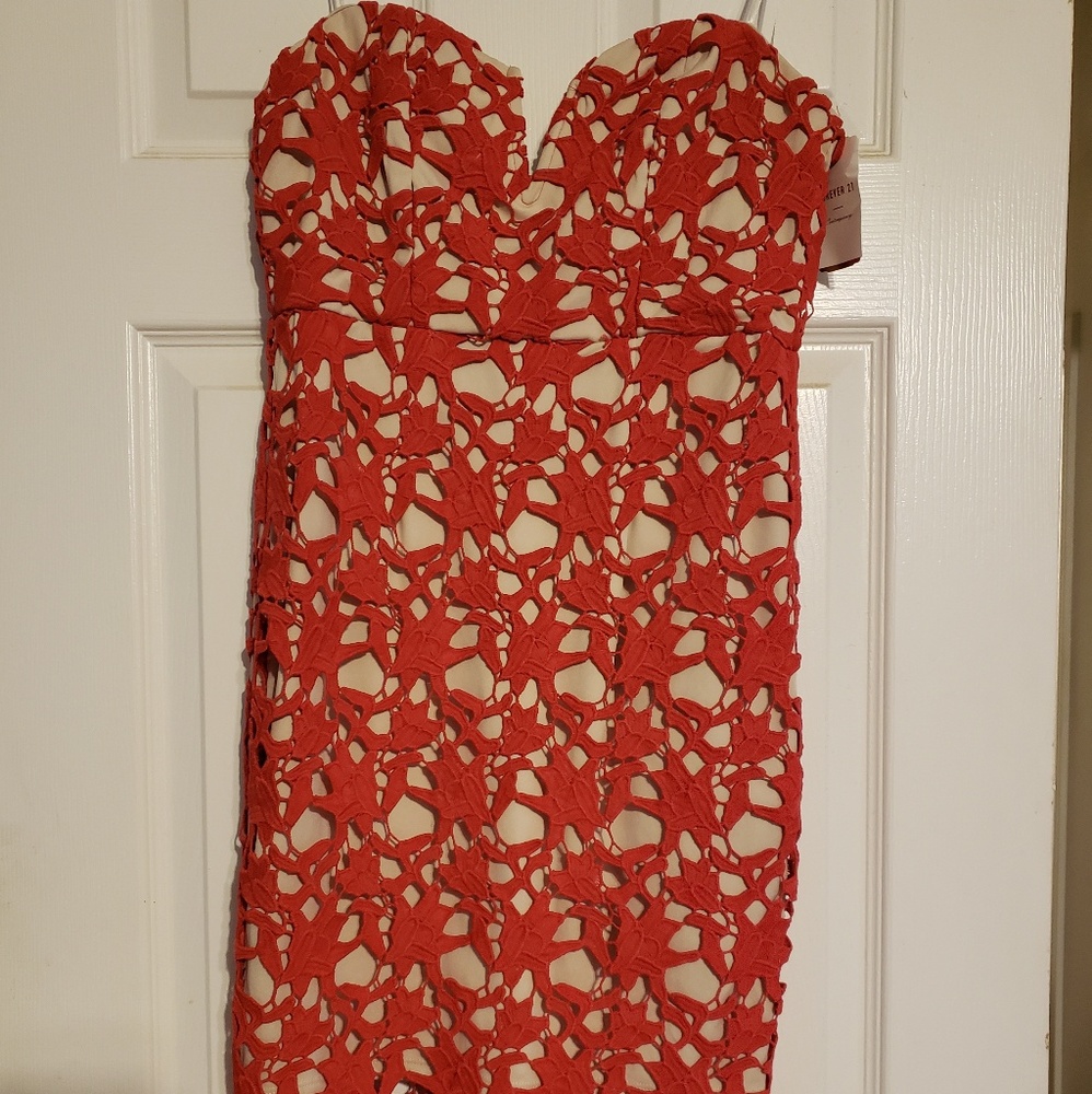Peach dress